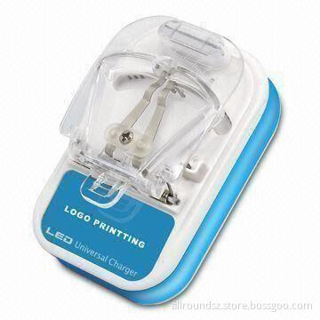 Universal Battery Charger for PDA Mobile Phone, with 800mAh Output Current and LED